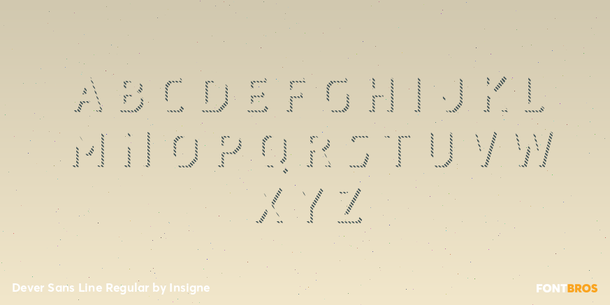 Dever Sans Line Regular Font Poster #3