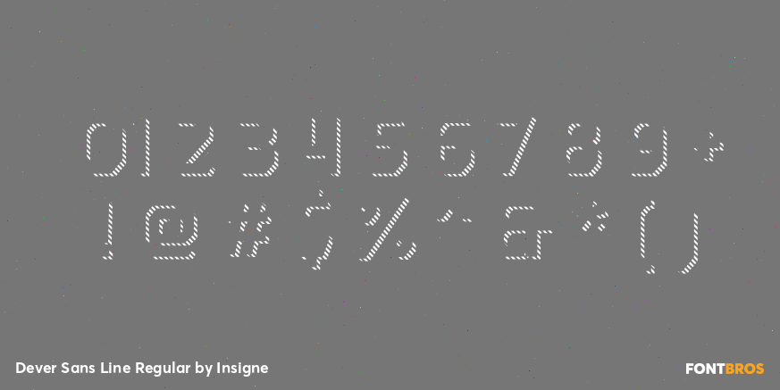 Dever Sans Line Regular Font Poster #4