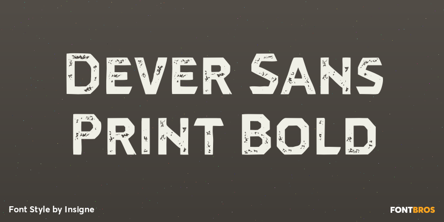 Dever Sans Print Bold Font Poster #1