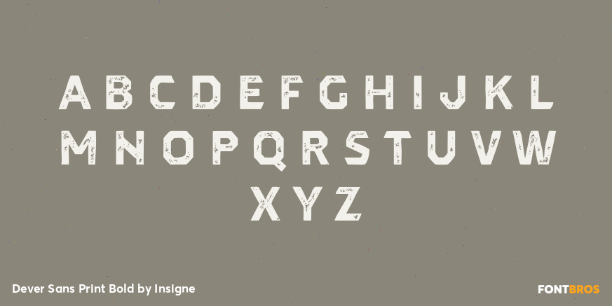 Dever Sans Print Bold Font Poster #3