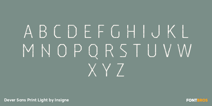 Dever Sans Print Light Font Poster #2