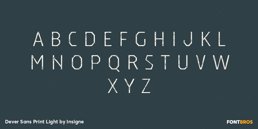 Dever Sans Print Light Font Poster #3