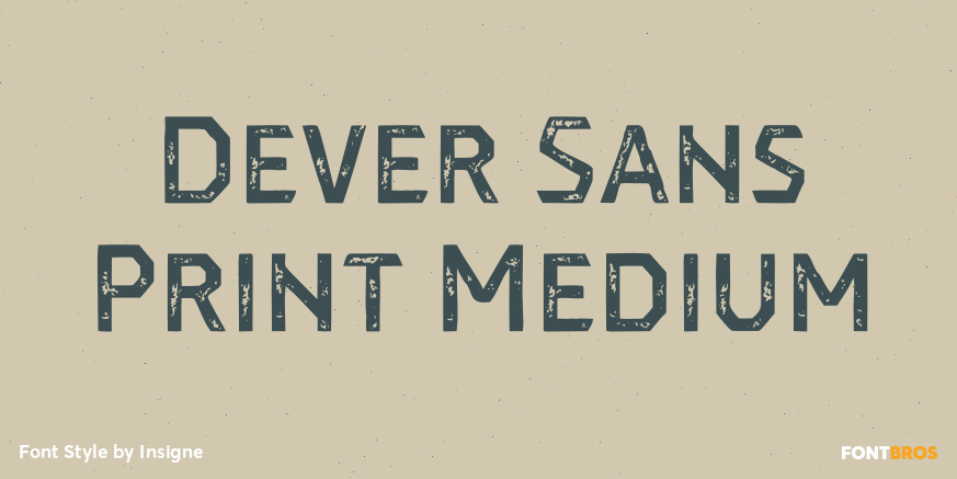 Dever Sans Print Medium Poster