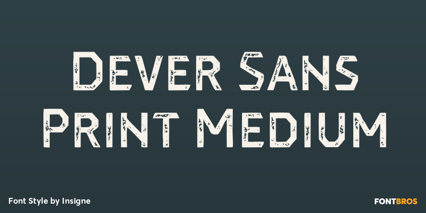 Dever Sans Print Medium Poster