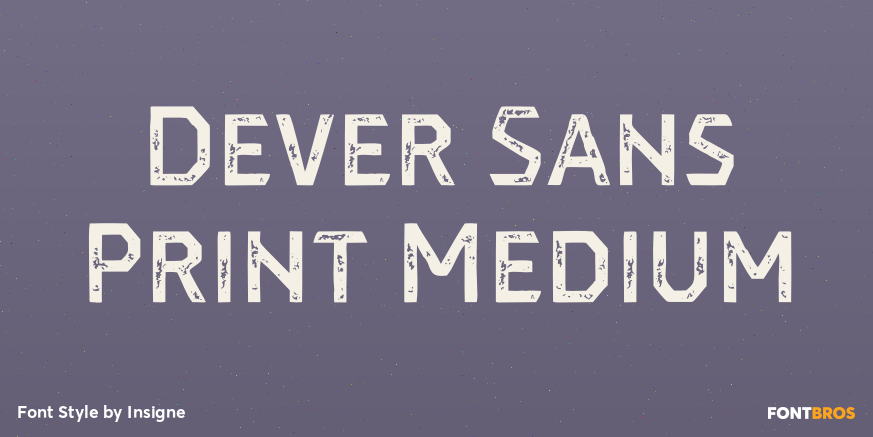 Dever Sans Print Medium Poster