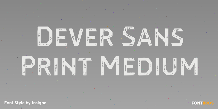 Dever Sans Print Medium Poster