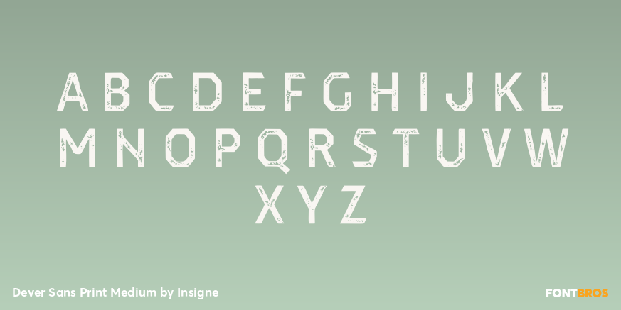 Dever Sans Print Medium Font Poster #2