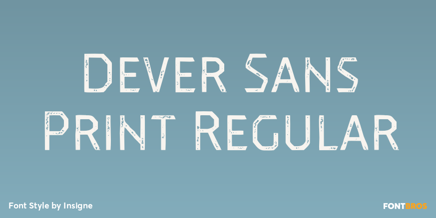Dever Sans Print Regular Poster