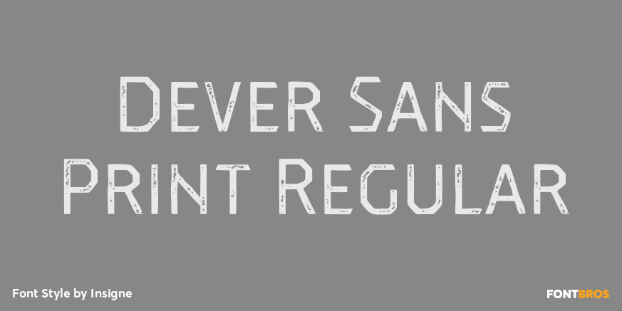 Dever Sans Print Regular Poster