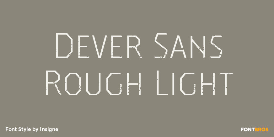 Dever Sans Rough Light Poster