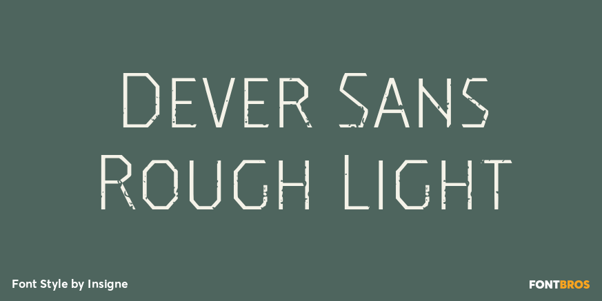 Dever Sans Rough Light Poster
