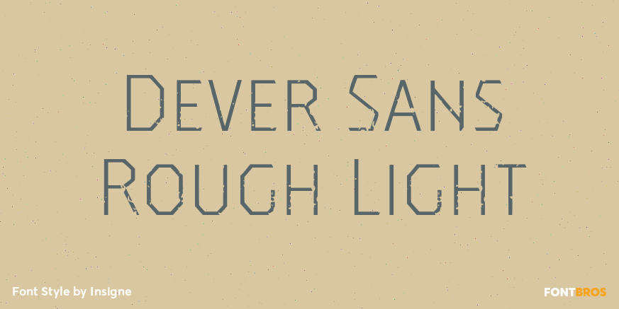 Dever Sans Rough Light Poster