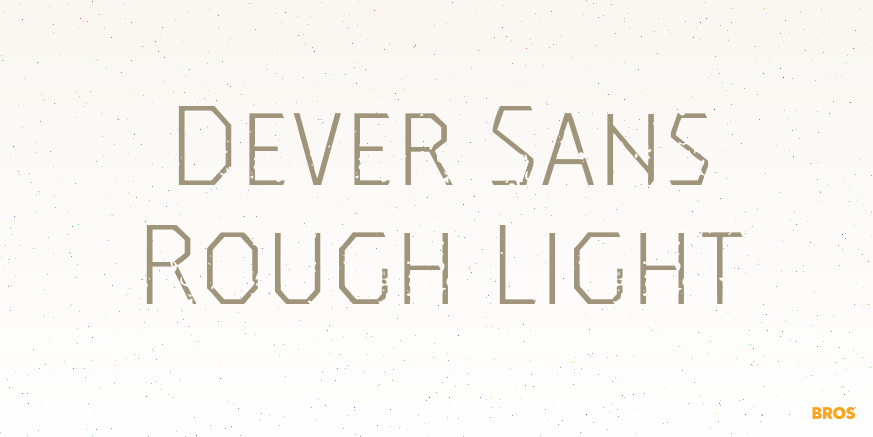 Dever Sans Rough Light Poster