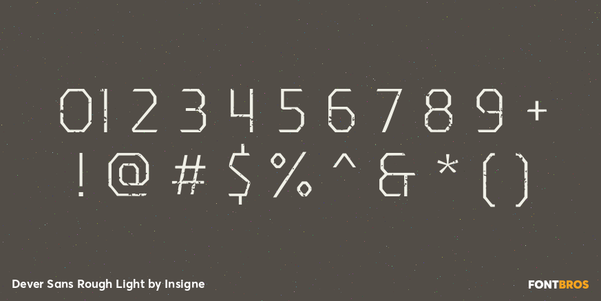 Dever Sans Rough Light Font Poster #4