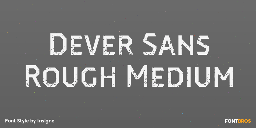 Dever Sans Rough Medium Poster