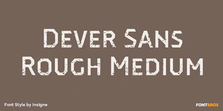 Dever Sans Rough Medium Poster