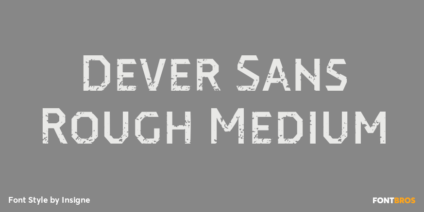 Dever Sans Rough Medium Poster