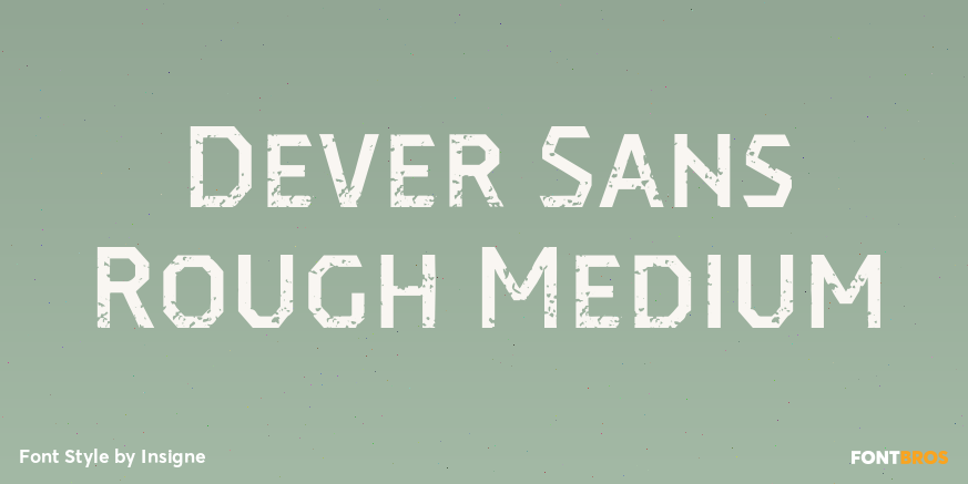 Dever Sans Rough Medium Poster