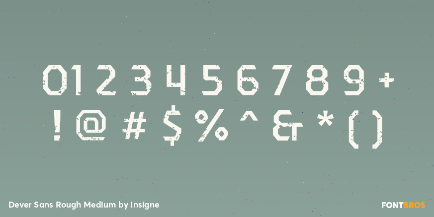 Dever Sans Rough Medium Font Poster #4