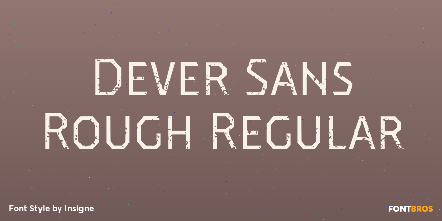 Dever Sans Rough Regular Poster