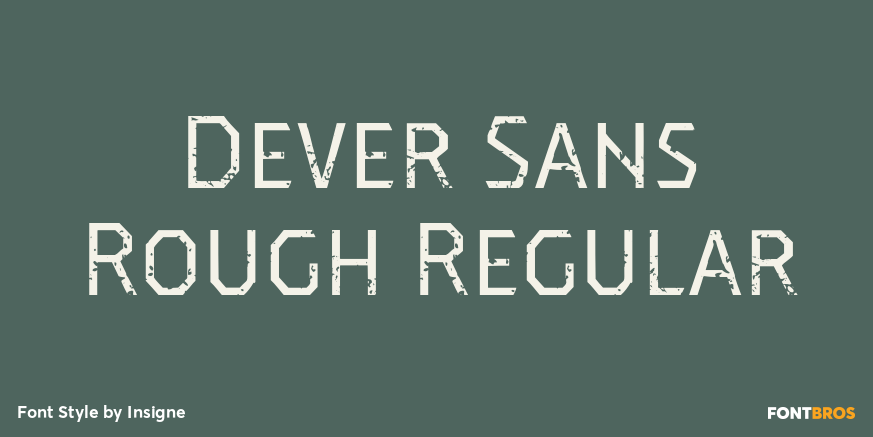 Dever Sans Rough Regular Poster