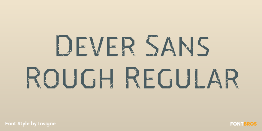 Dever Sans Rough Regular Poster