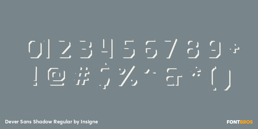 Dever Sans Shadow Regular Font Poster #4