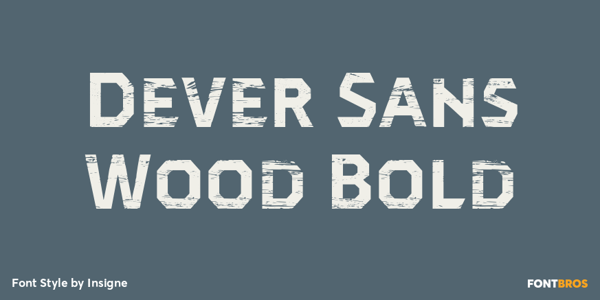 Dever Sans Wood Bold Poster