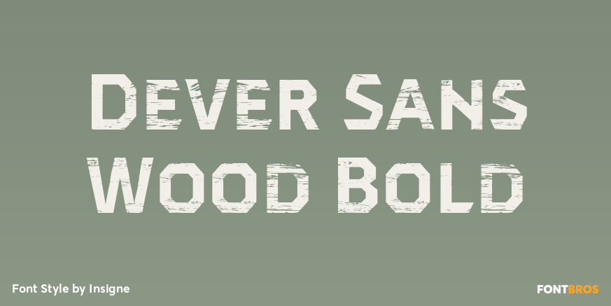 Dever Sans Wood Bold Poster