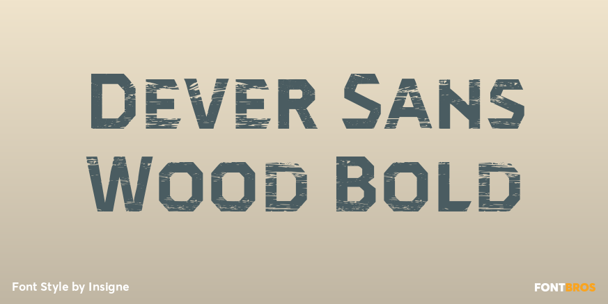 Dever Sans Wood Bold Poster