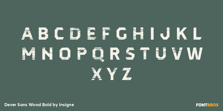 Dever Sans Wood Bold Font Poster #3
