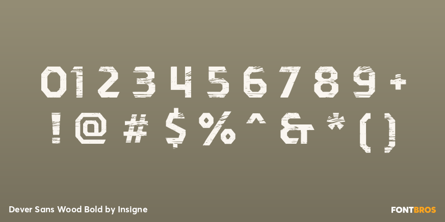 Dever Sans Wood Bold Font Poster #4