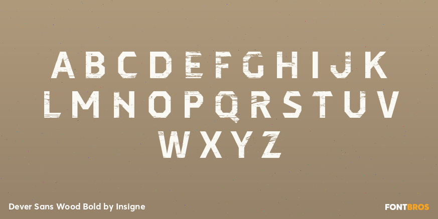 Dever Sans Wood Bold Font Poster #1