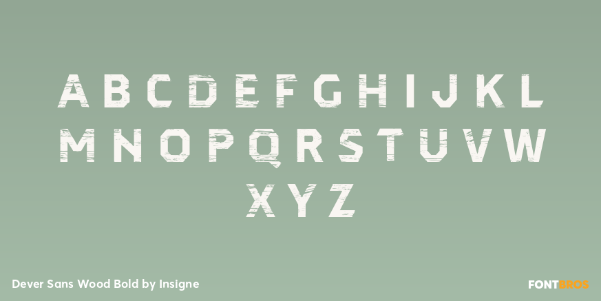 Dever Sans Wood Bold Font Poster #1