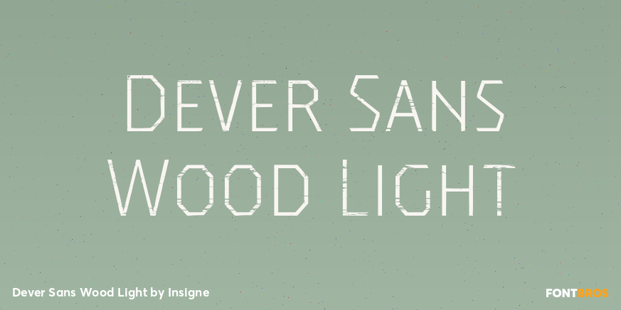 Dever Sans Wood Light Font Poster #1