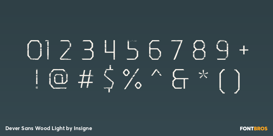 Dever Sans Wood Light Font Poster #4