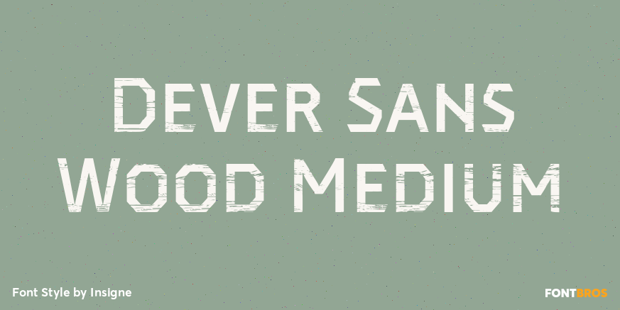 Dever Sans Wood Medium Poster