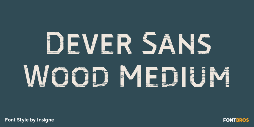 Dever Sans Wood Medium Poster