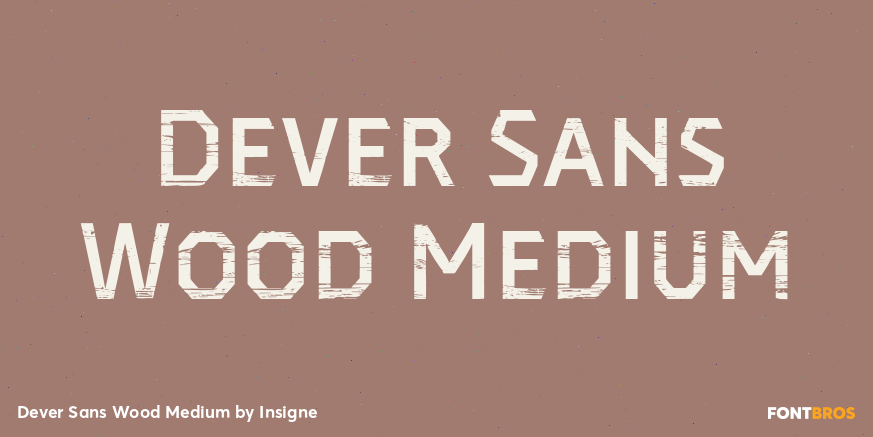 Dever Sans Wood Medium Poster