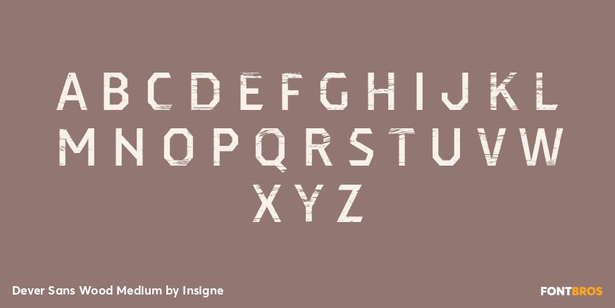 Dever Sans Wood Medium Font Poster #2