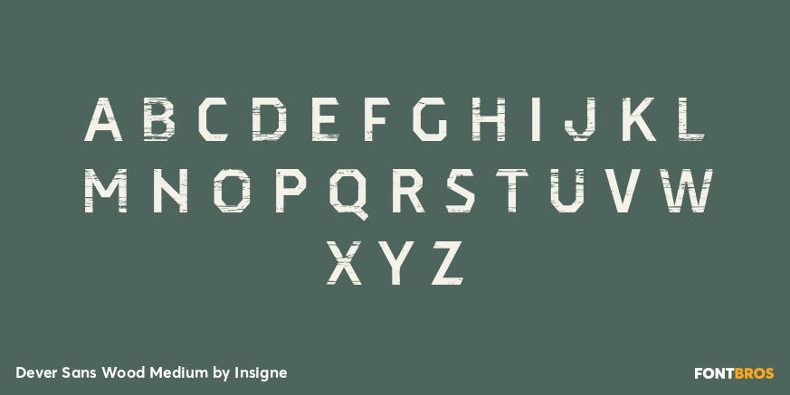 Dever Sans Wood Medium Font Poster #3
