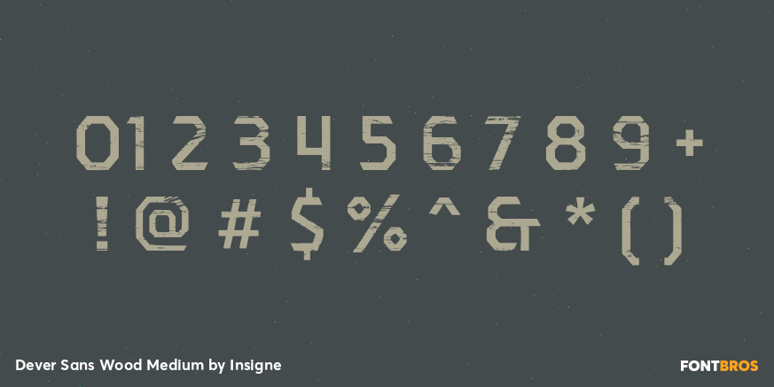 Dever Sans Wood Medium Font Poster #4