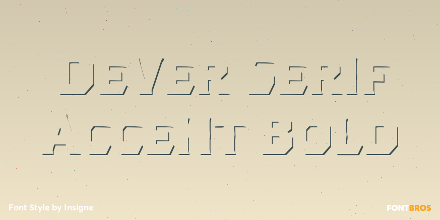 Dever Serif Accent Bold Poster