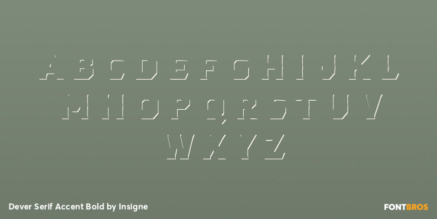Dever Serif Accent Bold Font Poster #3
