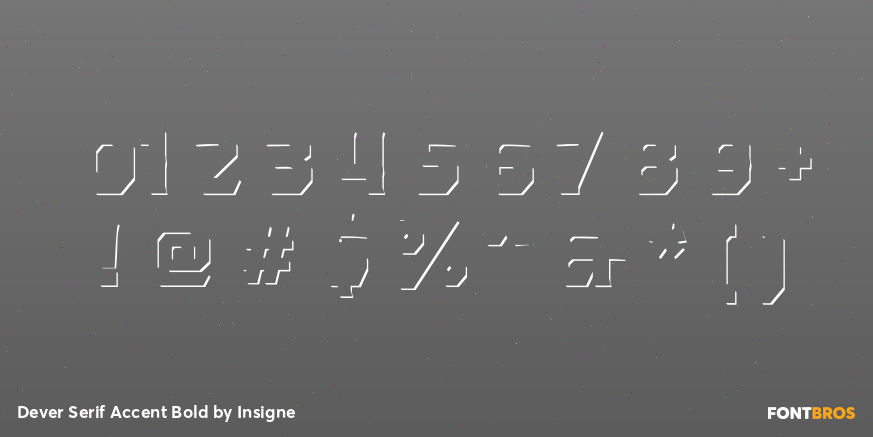 Dever Serif Accent Bold Font Poster #4