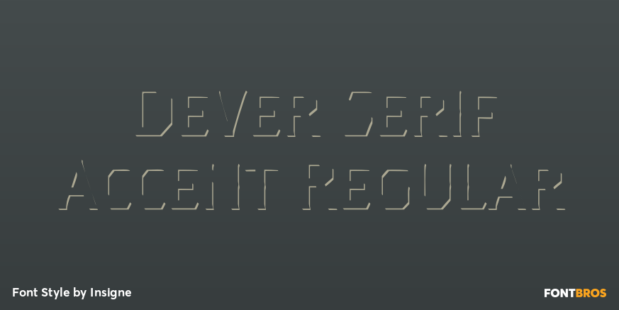 Dever Serif Accent Regular Poster