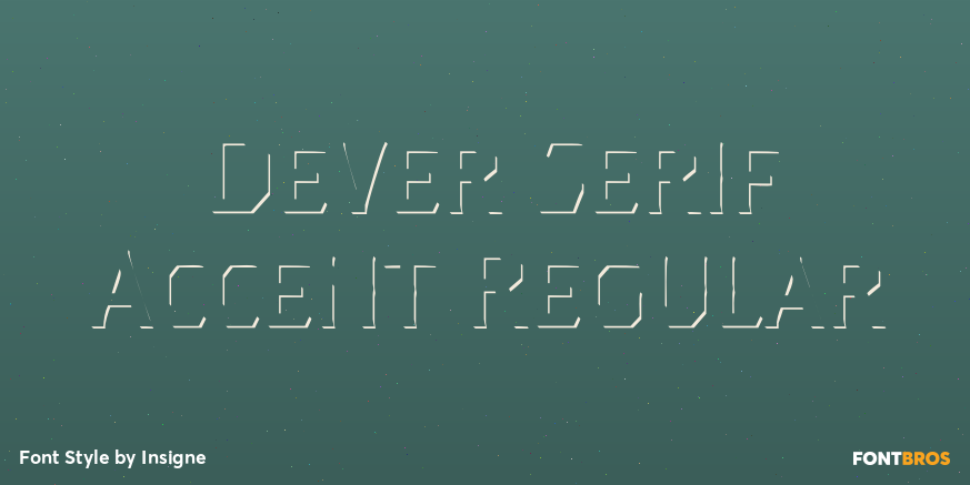 Dever Serif Accent Regular Poster