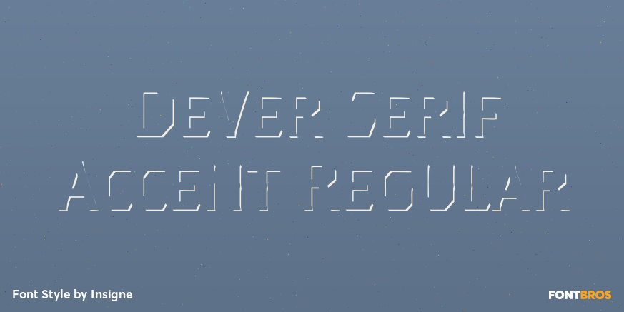 Dever Serif Accent Regular Poster