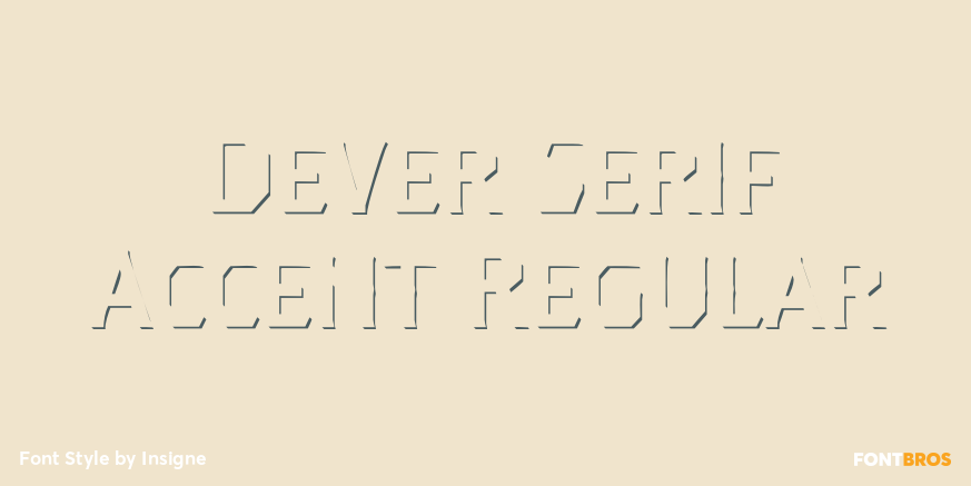 Dever Serif Accent Regular Poster