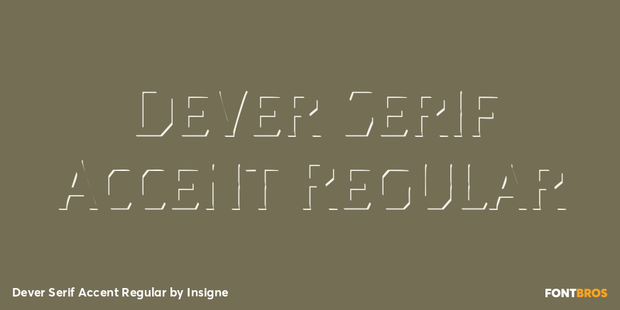 Dever Serif Accent Regular Poster
